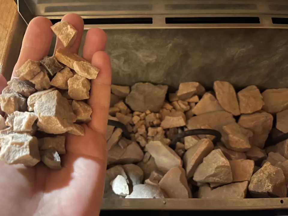 “Broken/Cracked Sauna stones”